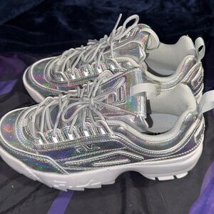 Fila Disruptor II Premium Holographic Sneakers – Brand New w/ Tags